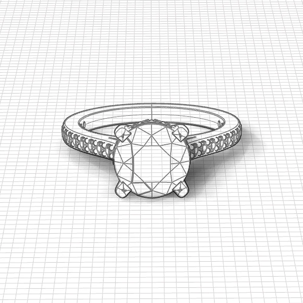 Modèle 3D d'une bague